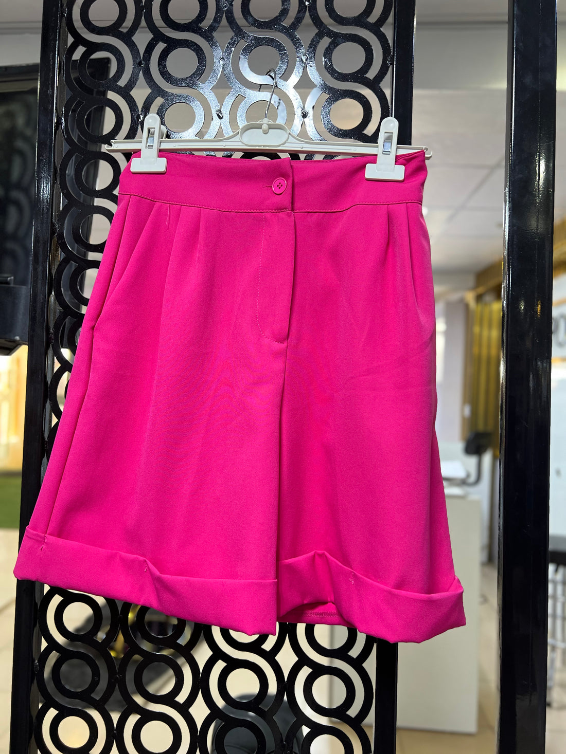 Bold Cuff Shorts (Pink Shorts)