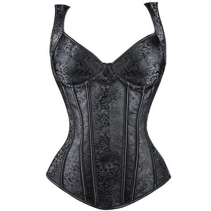 Women Double Shoulder Strap Steel Corset