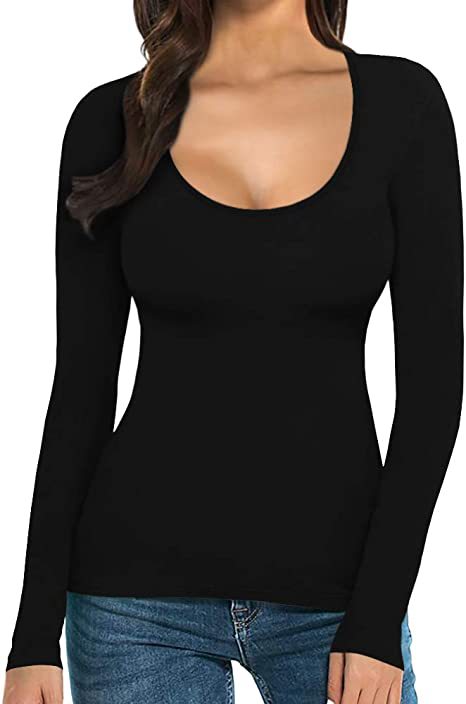 High Quality Round Neck Long Sleeve Body Top