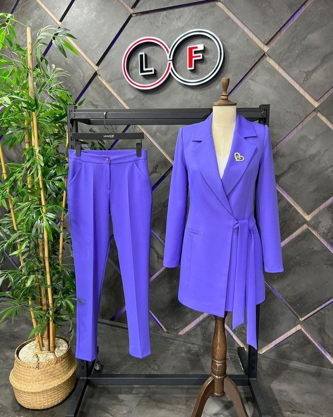 Blazer Set - 236 ( Purple)