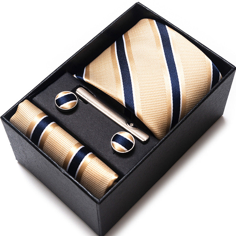 Luxury Tie Gift Set - Complete Accessory Box