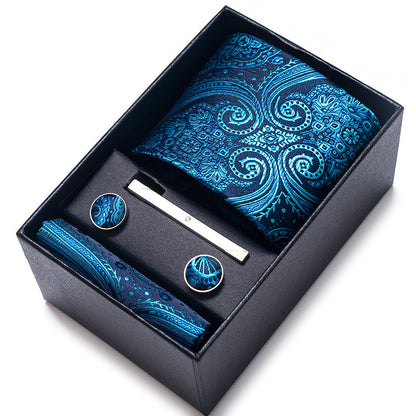 Luxury Tie Gift Set - Complete Accessory Box