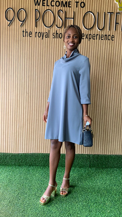 Gray comfy dress(3202)