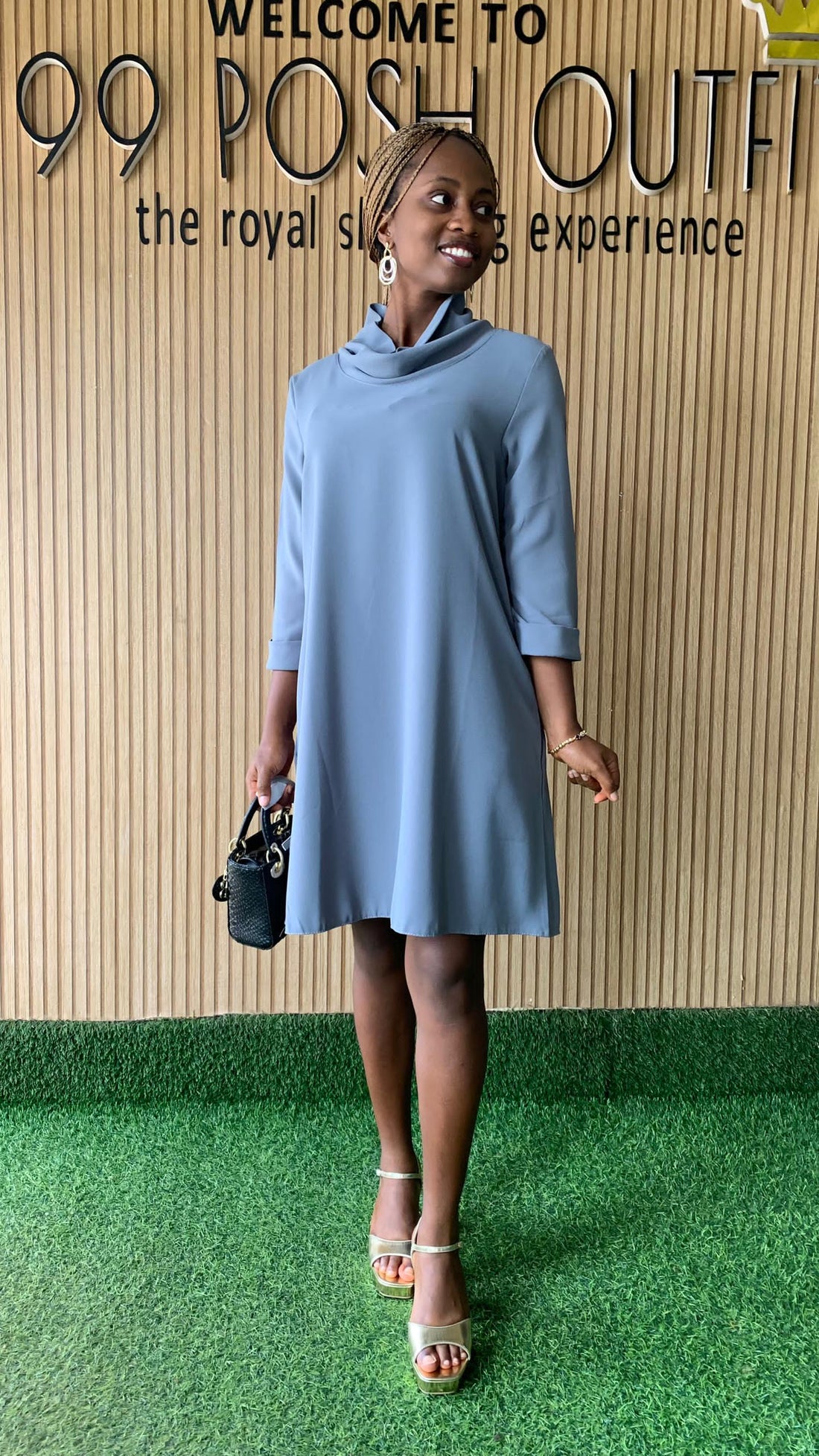 Gray comfy dress(3202)