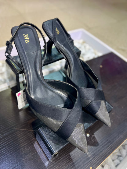 Zara sling back pointed sandals