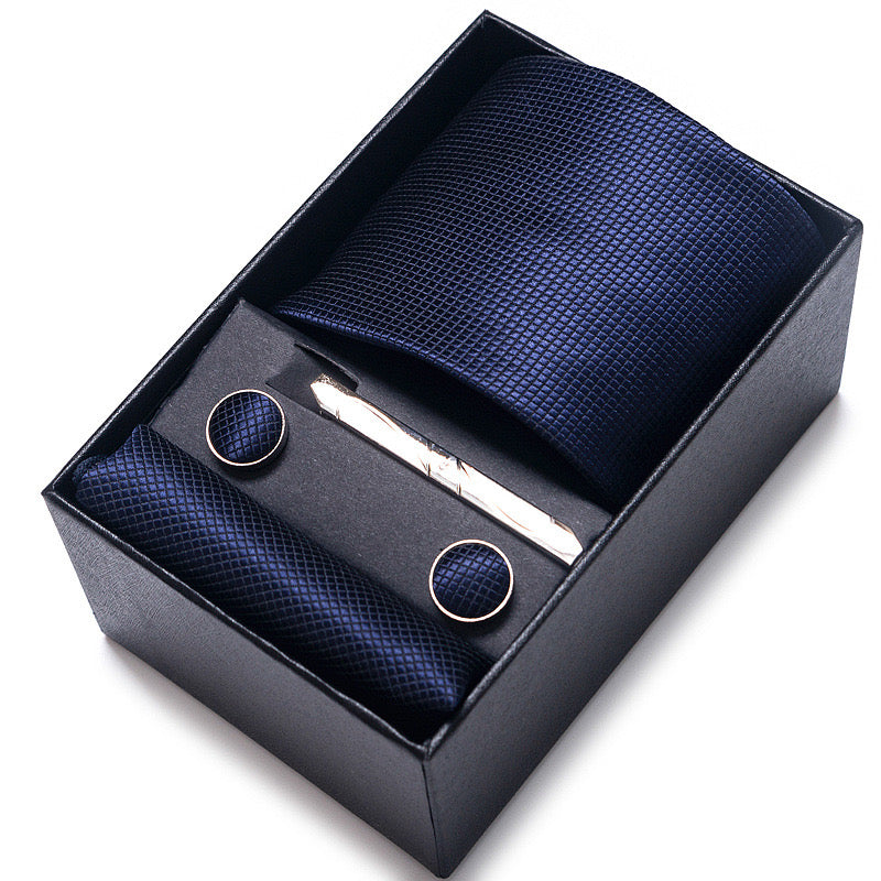 Luxury Tie Gift Set - Complete Accessory Box