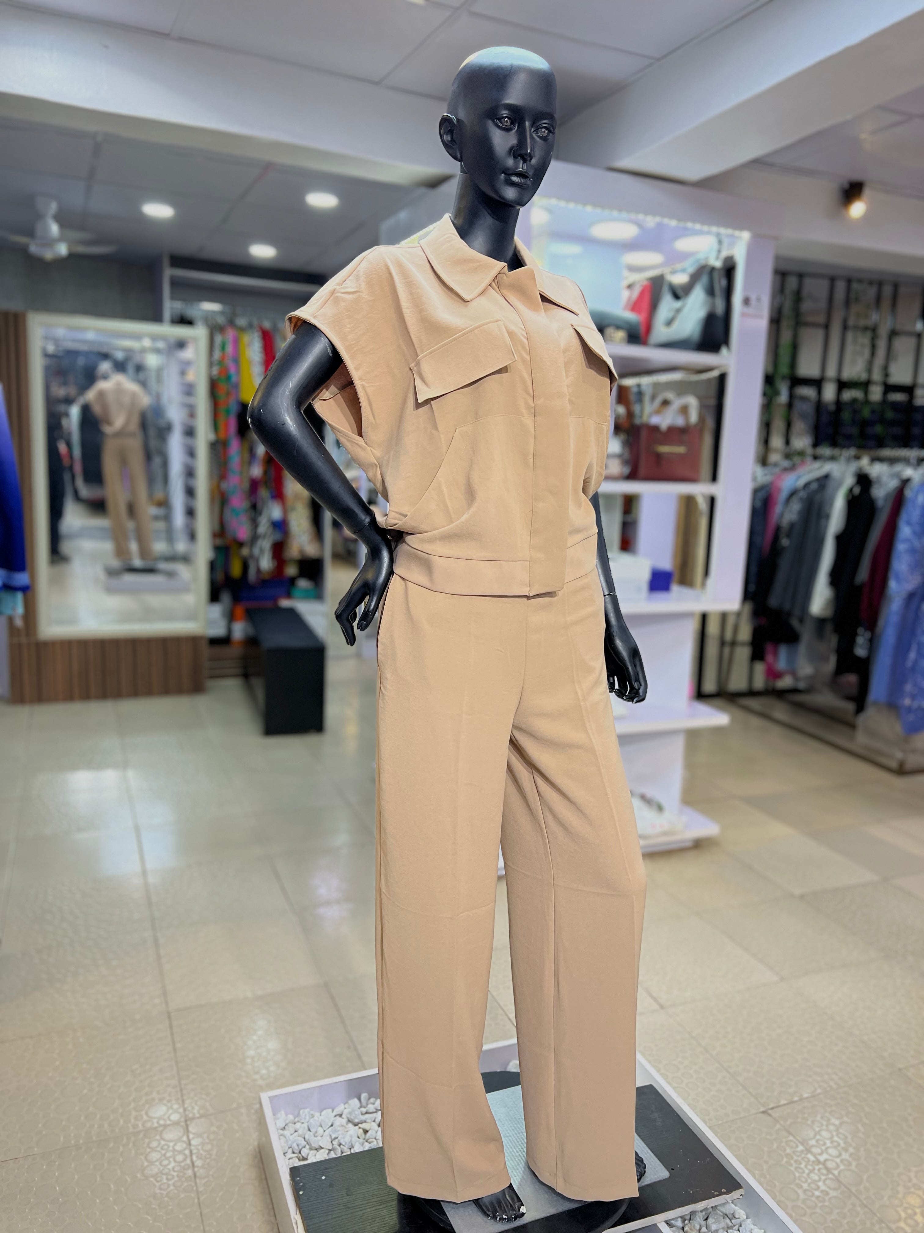 Trendy 2 piece trouser set (B-566)