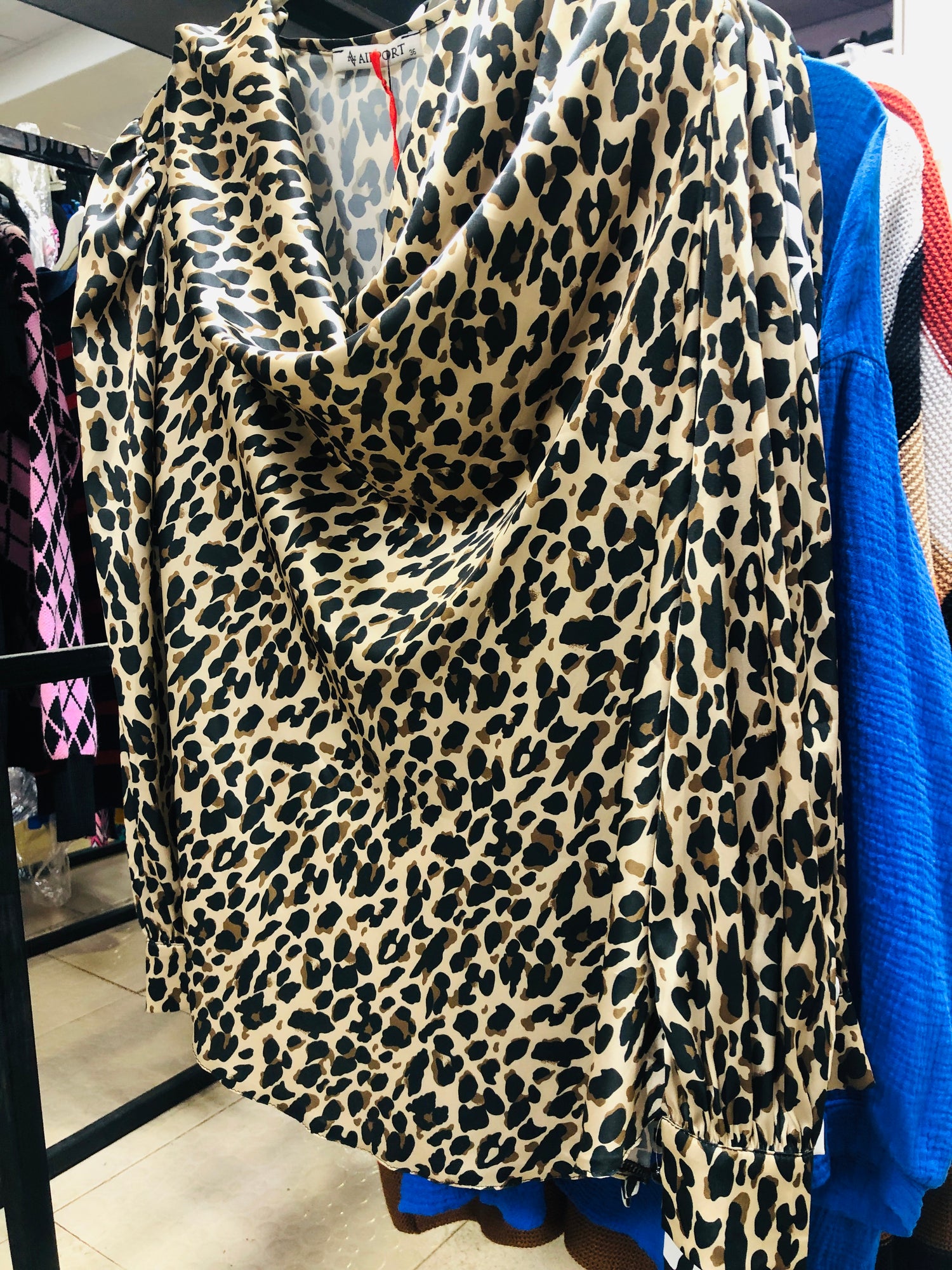 Leopard print Silk Top