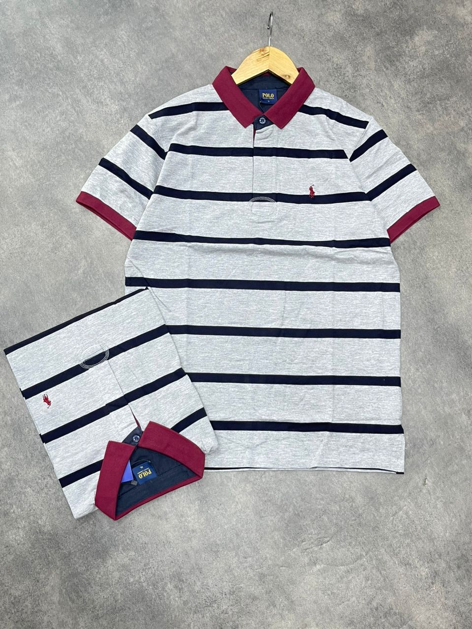 Elite Striped Polo