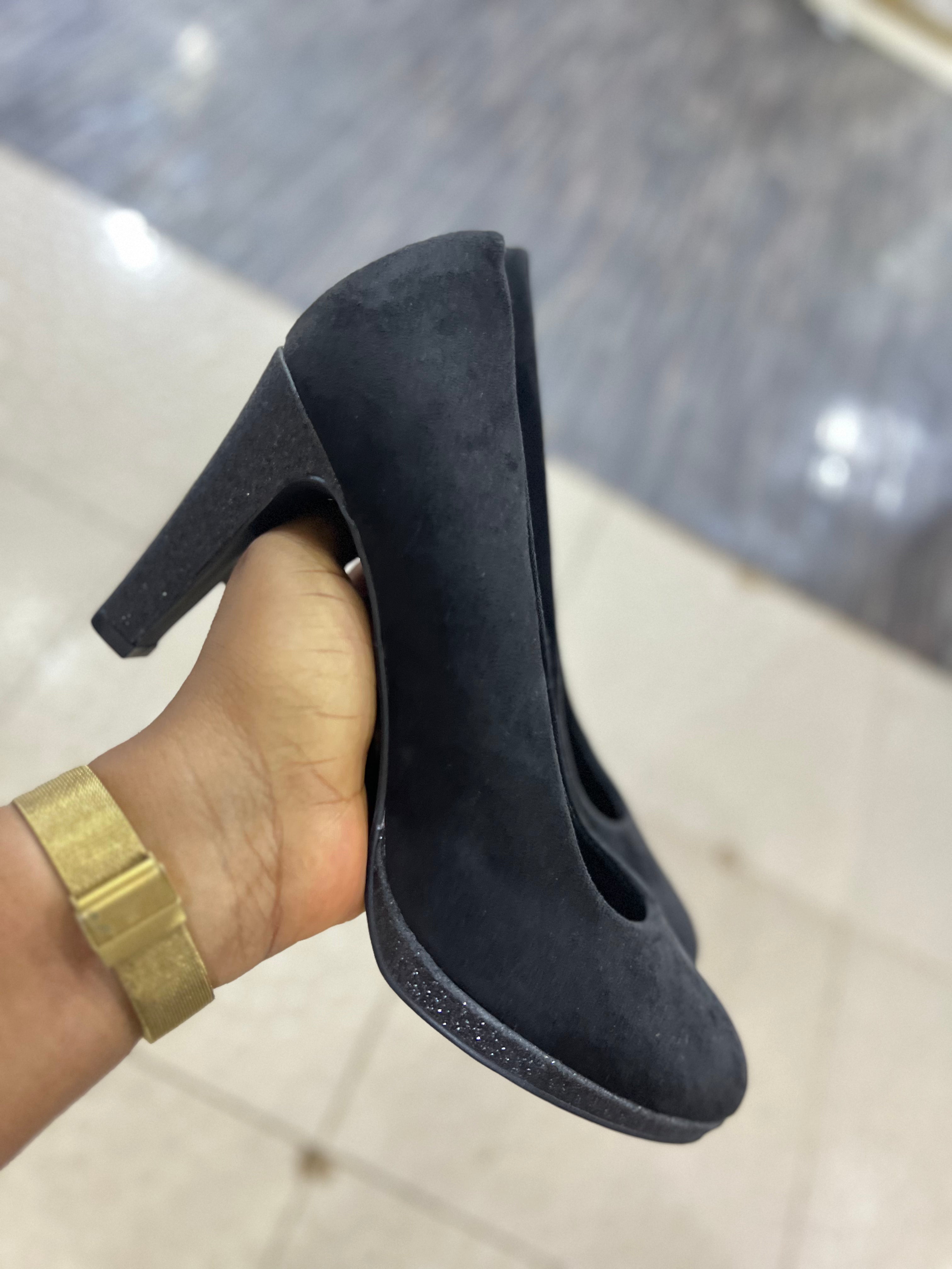 Ladies High Block Heel Shoes - 2244