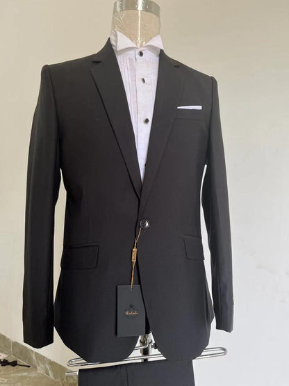 Men Classic Slim-fit 1-Buttoned Suit