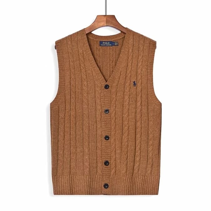 Polo Ralph Sleeveless Cardigan Vest