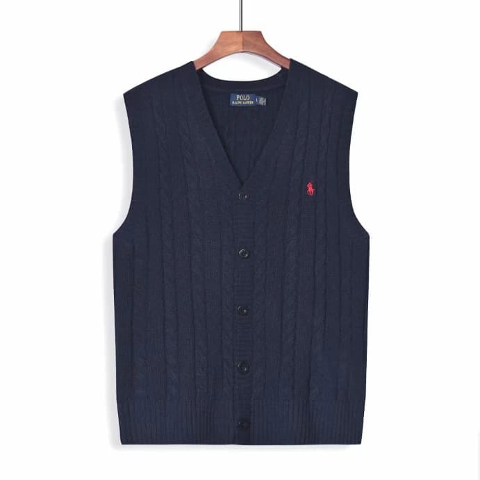 Polo Ralph Sleeveless Cardigan Vest