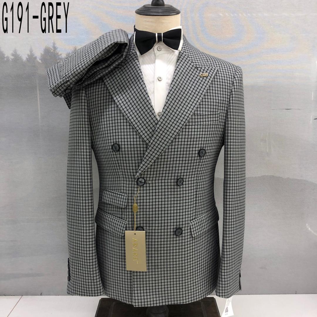 CHECK DOUBLE BREASTED  SUIT