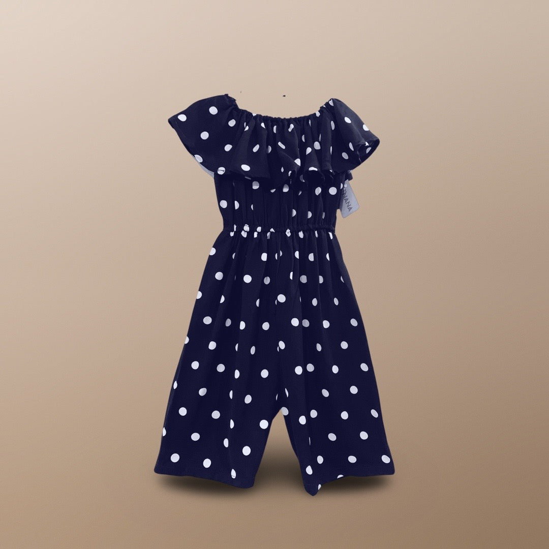 Little Girl Polka dot Pattern Playsuit