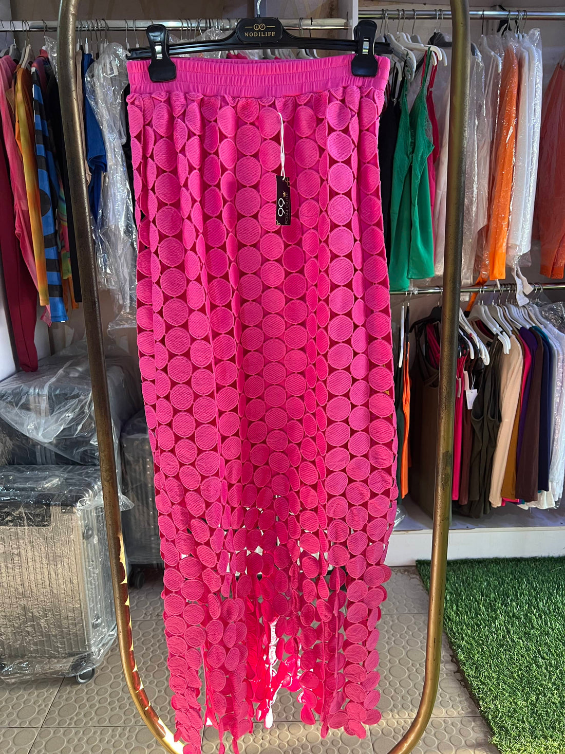 LASER CUT SKIRT - 2411