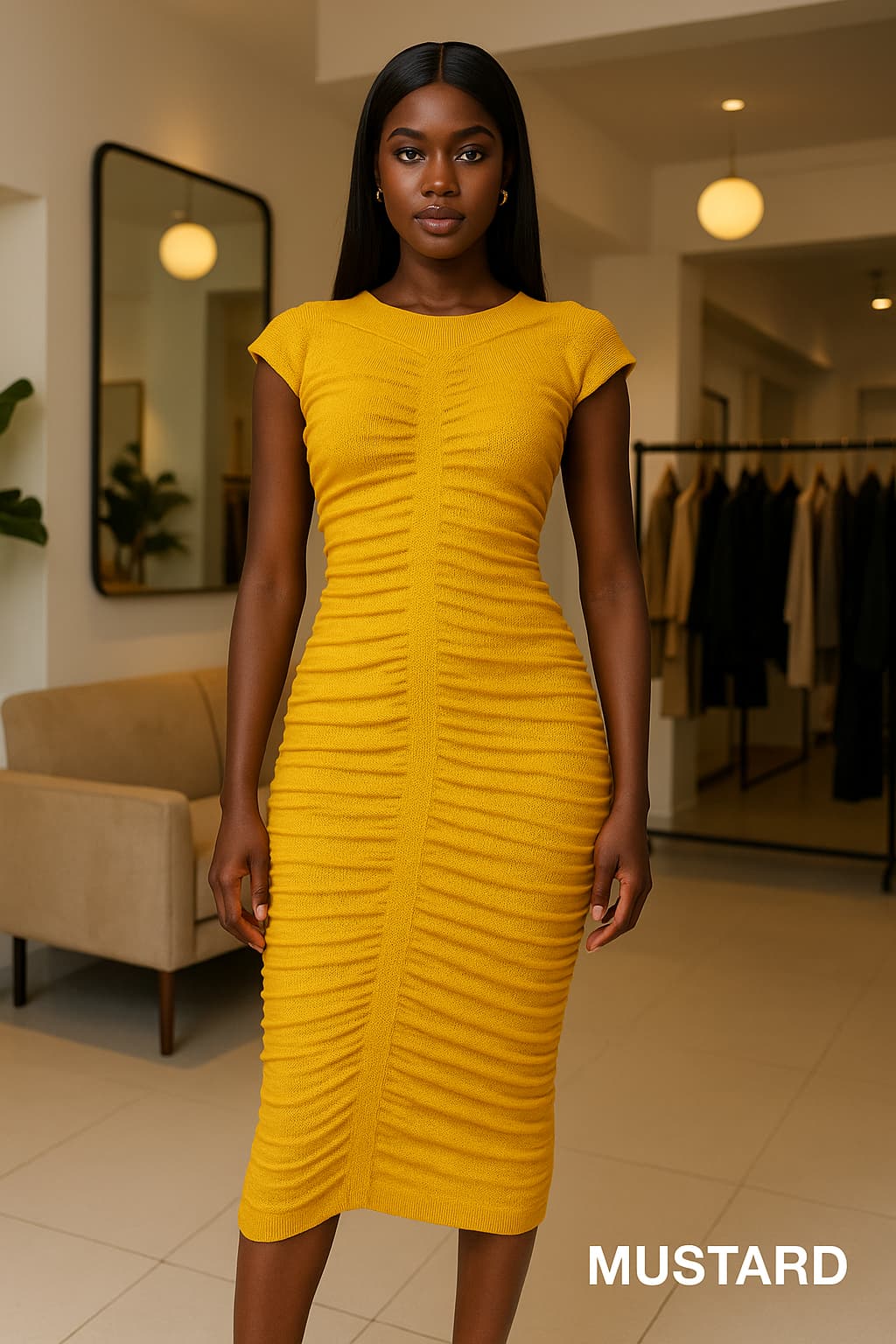 POLYESTER DRESS 2036