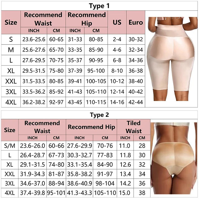 Women Padded Push Up Butt Lifter Body Tummy Shaper