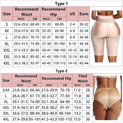 Women Padded Push Up Butt Lifter Body Tummy Shaper