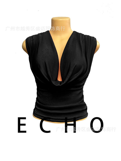 High Quality Cowl Neck Sleeveless Top