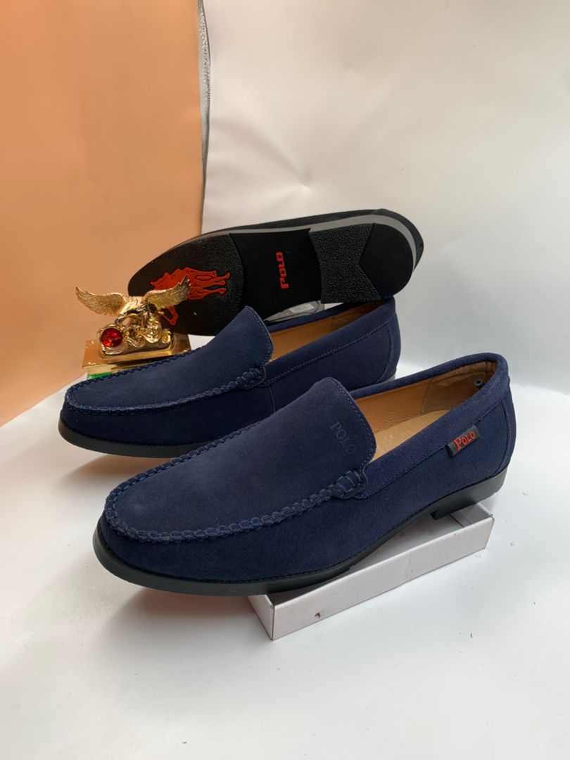 Men Suede Loafers - Style 324