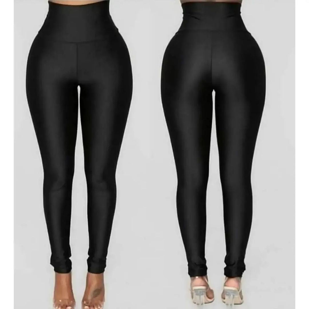 Quality Ladies Plain  Shining Body Shaper Leggings