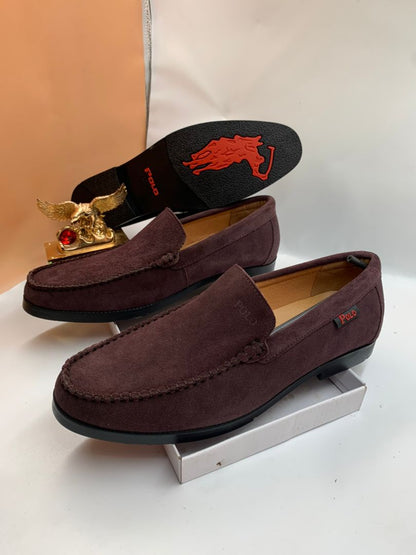 Men Suede Loafers - Style 324